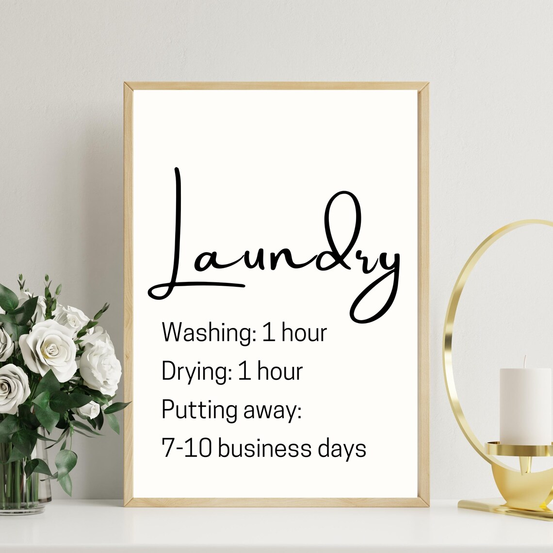 Laundry Print Laundry Room Decor Prints Funny Laundry Sign Typography Poster Wall Art Minimalist Poster Artwork