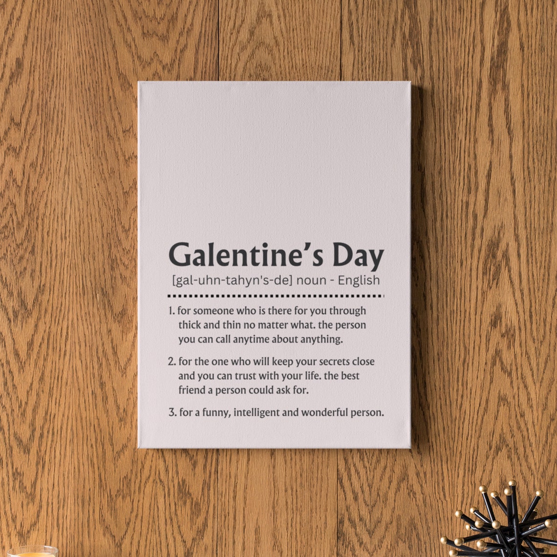 Galentines Day Definition Sign Best Friend Gift For Her Poster - Image 5