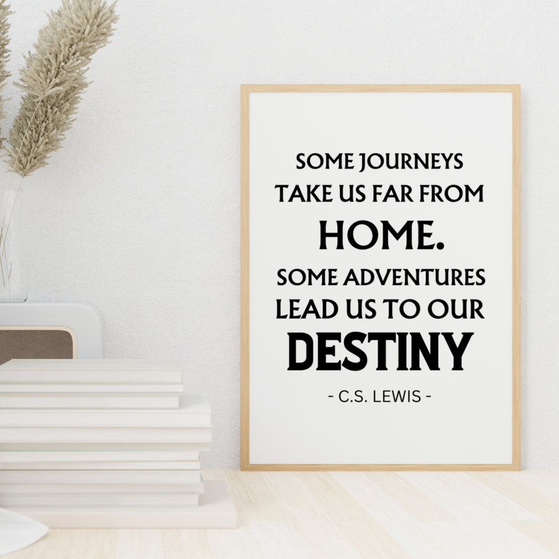 C. S. Lewis Some Journeys Destiny Adventure Inspirational Poster - Image 9