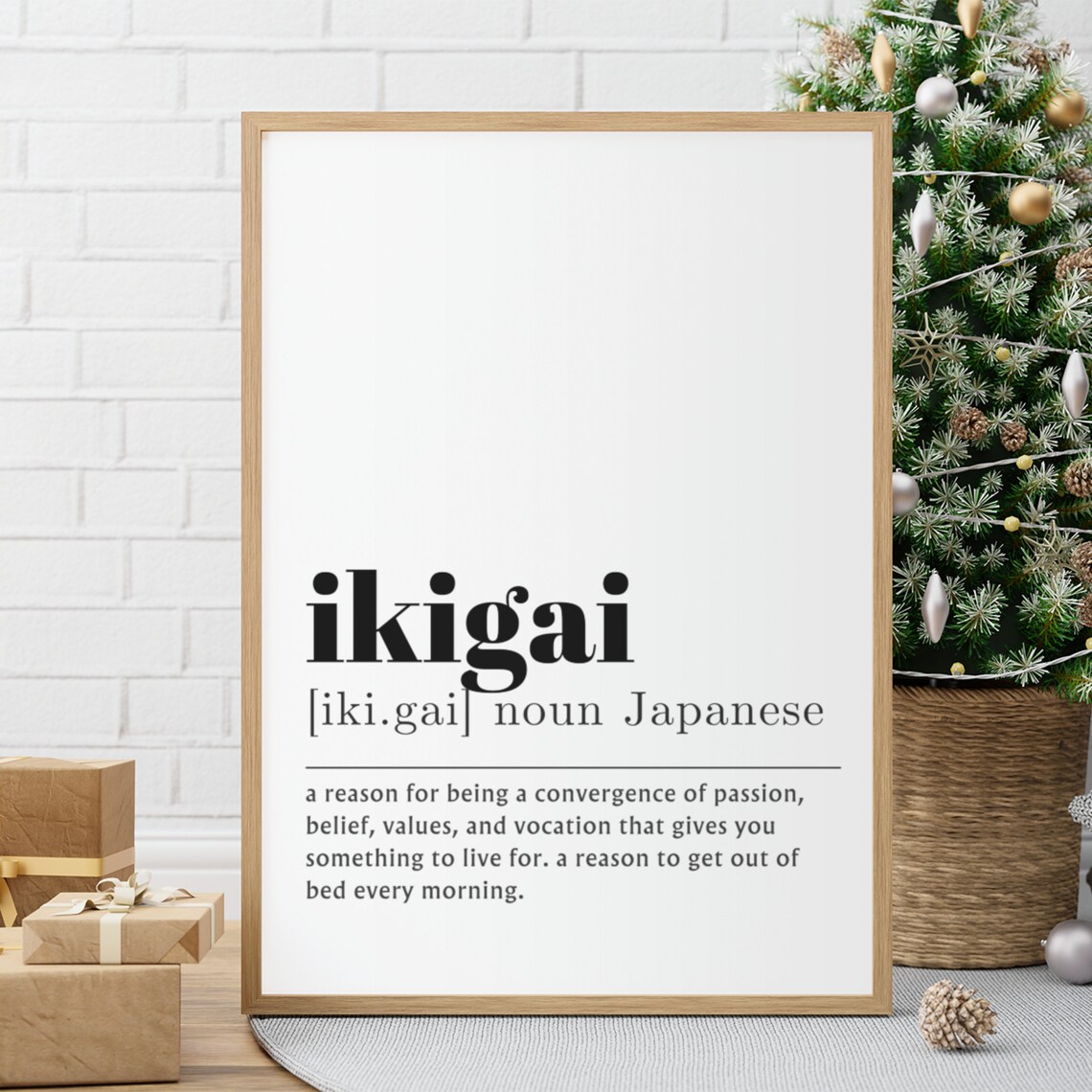 Ikigai Definition Art Print, Japanese Wall Decor - Image 5