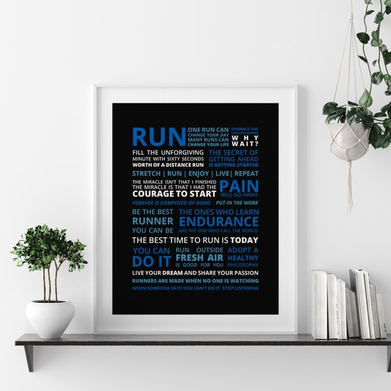 Runners Manifesto Quote Motivational Running Quote Runner Motivational Poster Marathon Runner Gifts Gift For Her 2