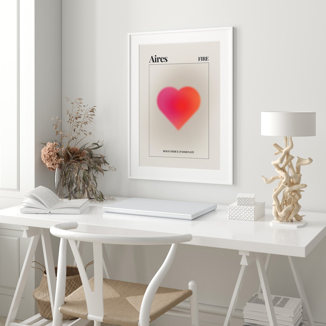 Zodiac Sign Aura Aires Poster Quote Inspirational Quote Motivational Quote Quote Print Poster Print Wall Art Quote 1 - Image 3