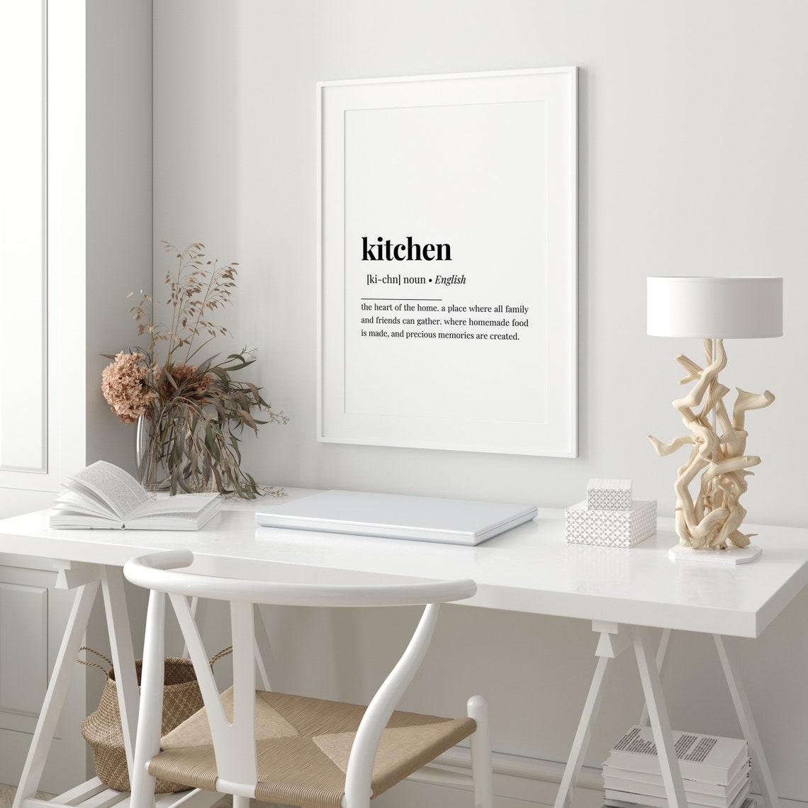 Kitchen Dictionary Definition Typography Poster for Heart of the Home - Image 2