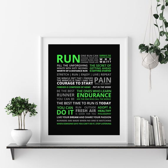 Runners Manifesto Quote Motivational Running Quote Runner Motivational Poster Marathon Runner Gifts Gift For Her 4