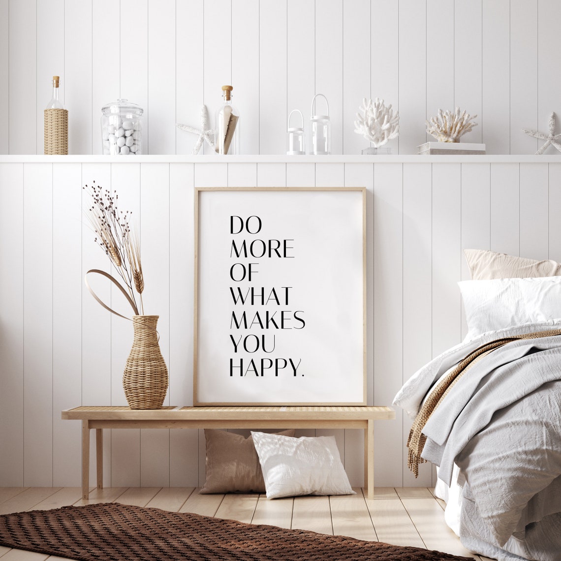 Do More Of What Makes You Happy Quote Inspirational Quote Motivational Quote Quote Print Poster Print Wall Art Quote - Image 3