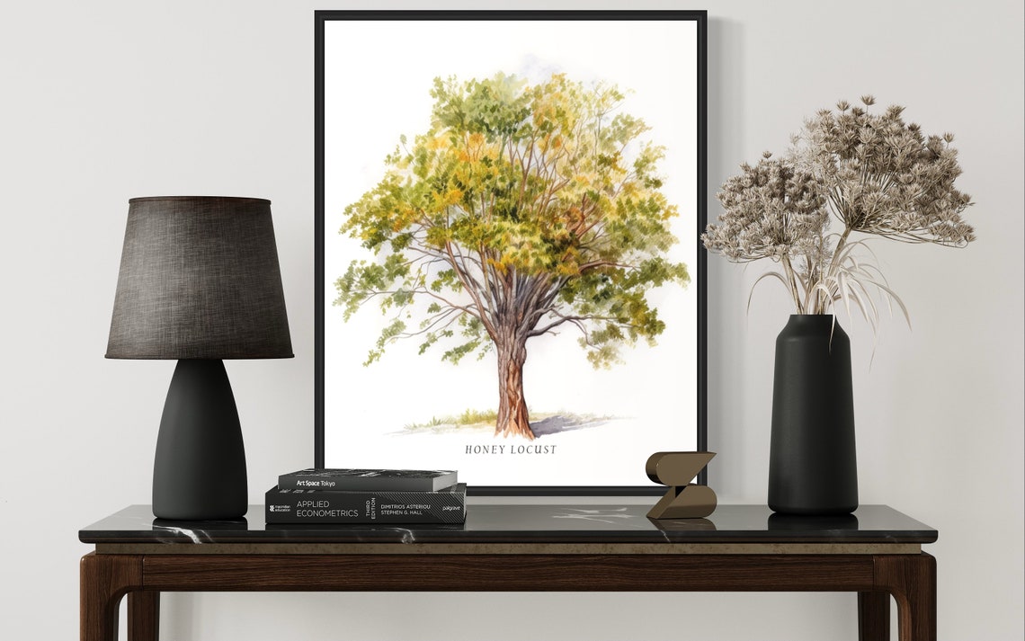 Honey Locust Tree Art Print Honey Locust Tree Wall Art Poster - Image 3