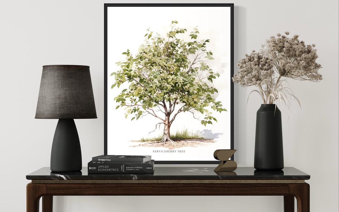 Serviceberry Tree Art Print Serviceberry Tree Wall Art Poster - Image 3