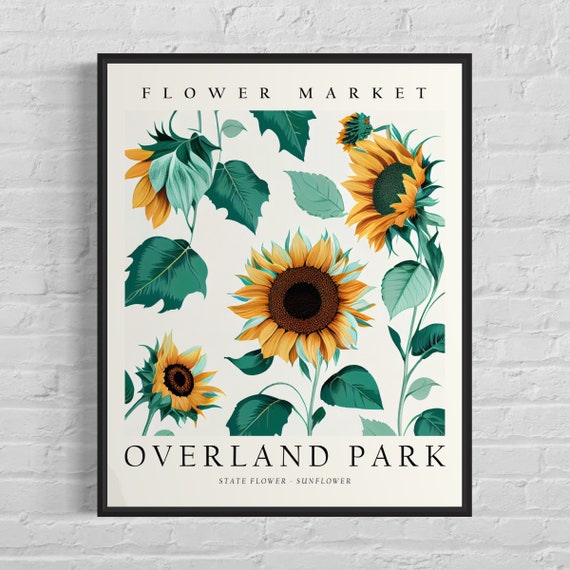 Overland Park Kansas Flower Market Art Print