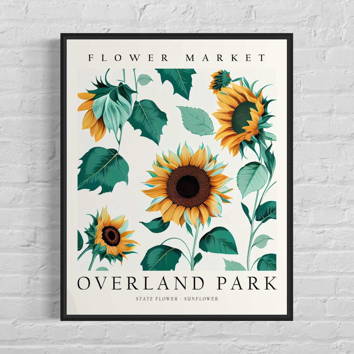 Overland Park Kansas Flower Market Art Print