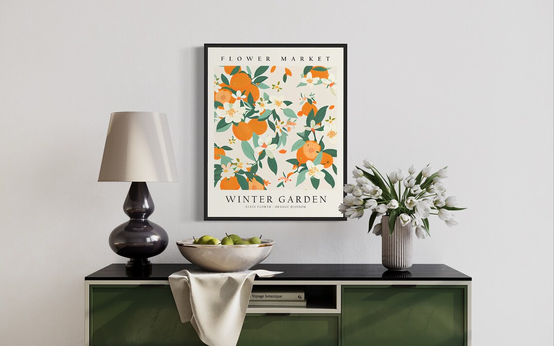 Winter Garden Florida Flower Market Art Print - Image 2