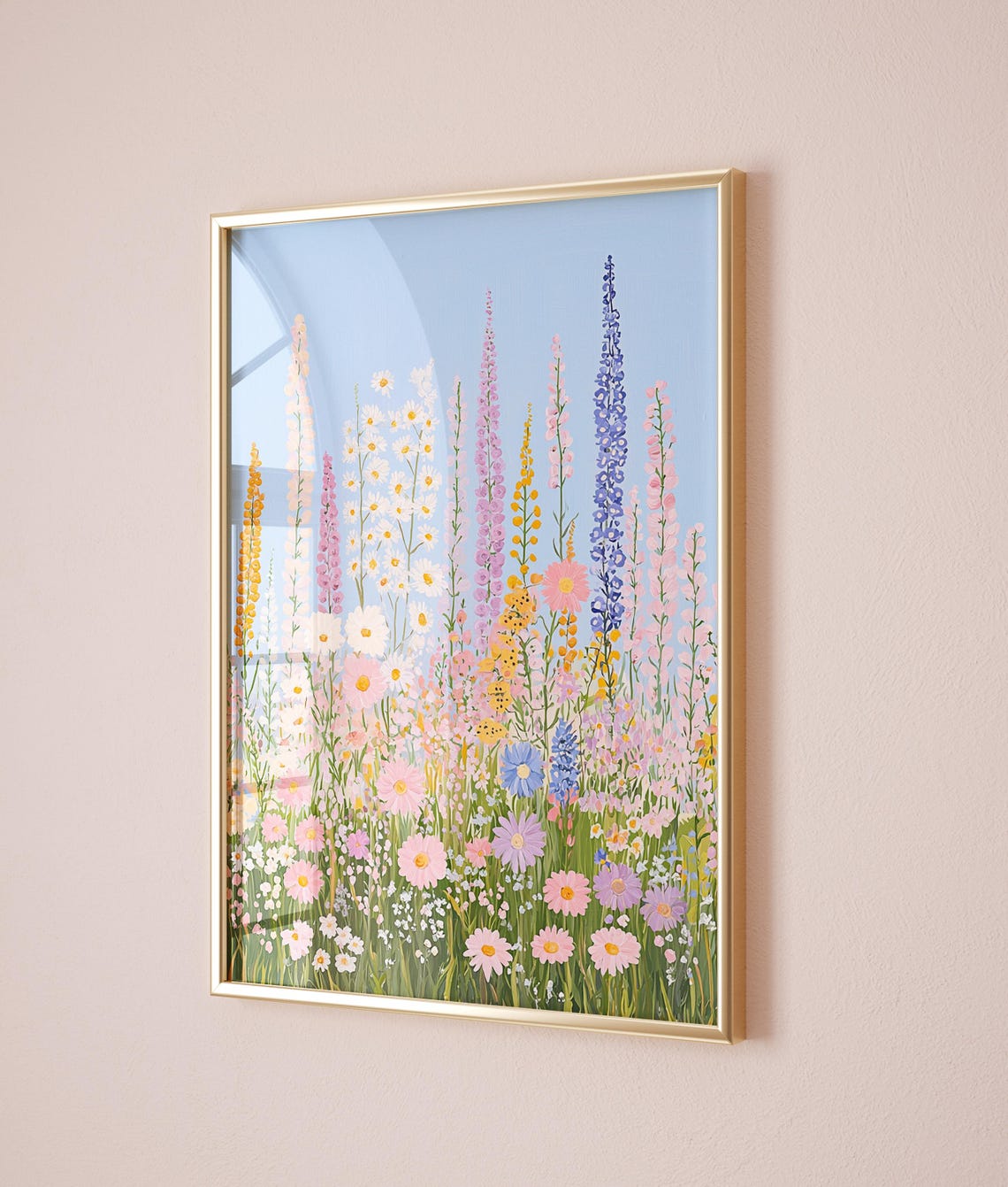 Enchanting Wildflower Meadow Pastel Spring Blooms Cottagecore Poster - Image 2