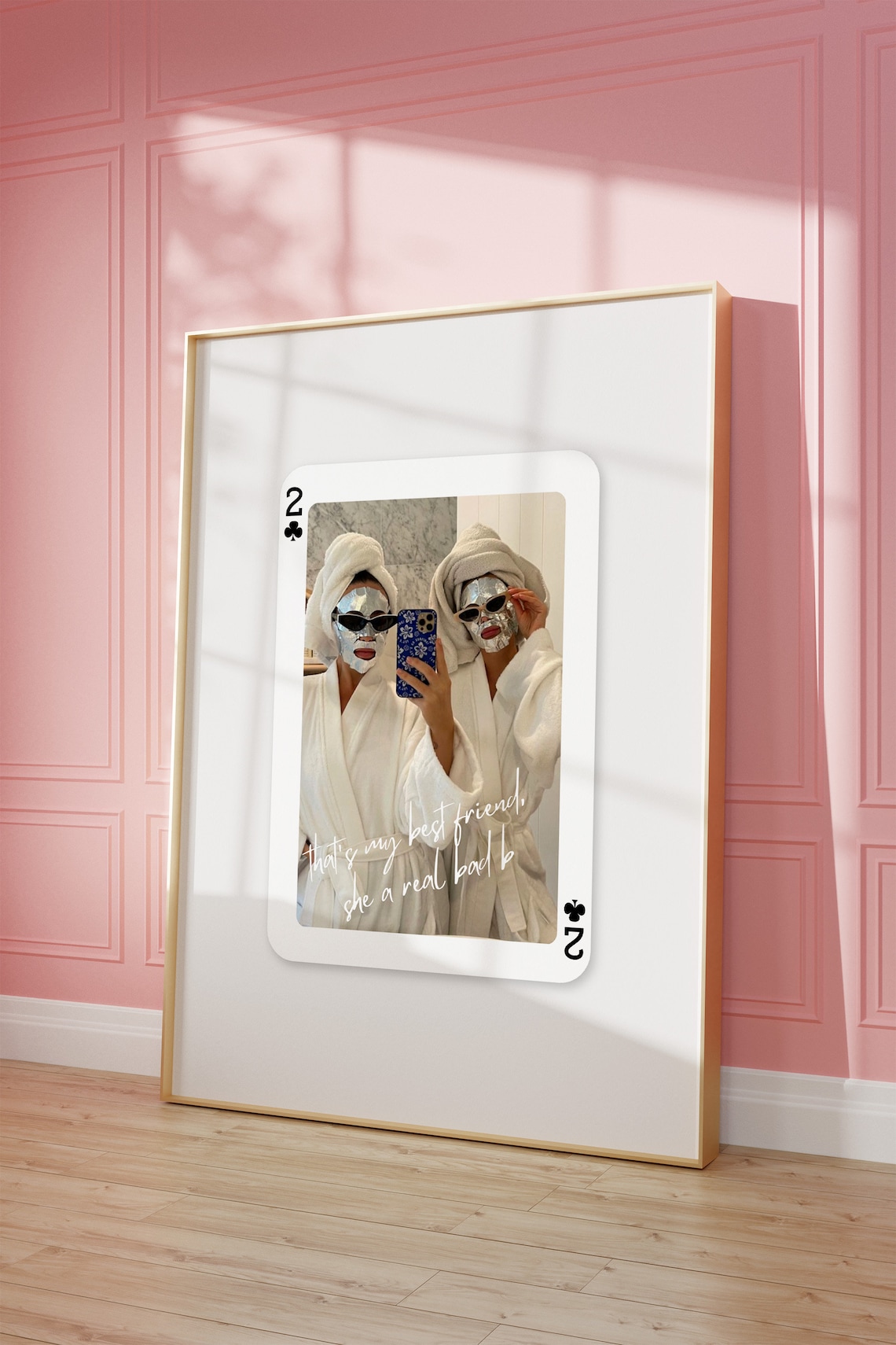 Personalized Ace Of Spades Playing Card Friendship Photo Gift Wall Poster - Image 2