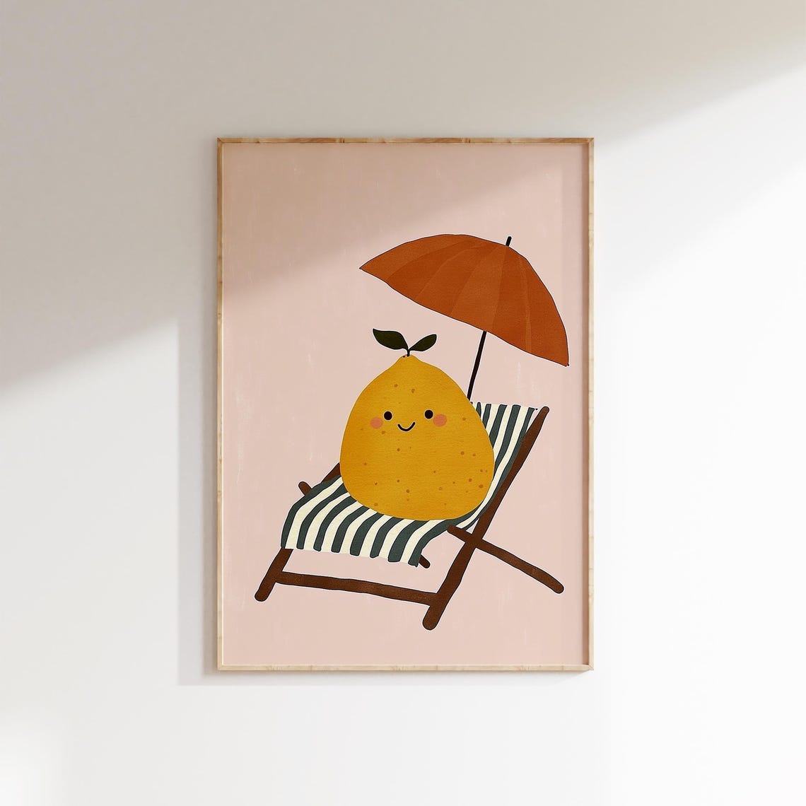 Citrus Summer Art Print Modern Kitchen Decor Lemon Wall Art - Image 3