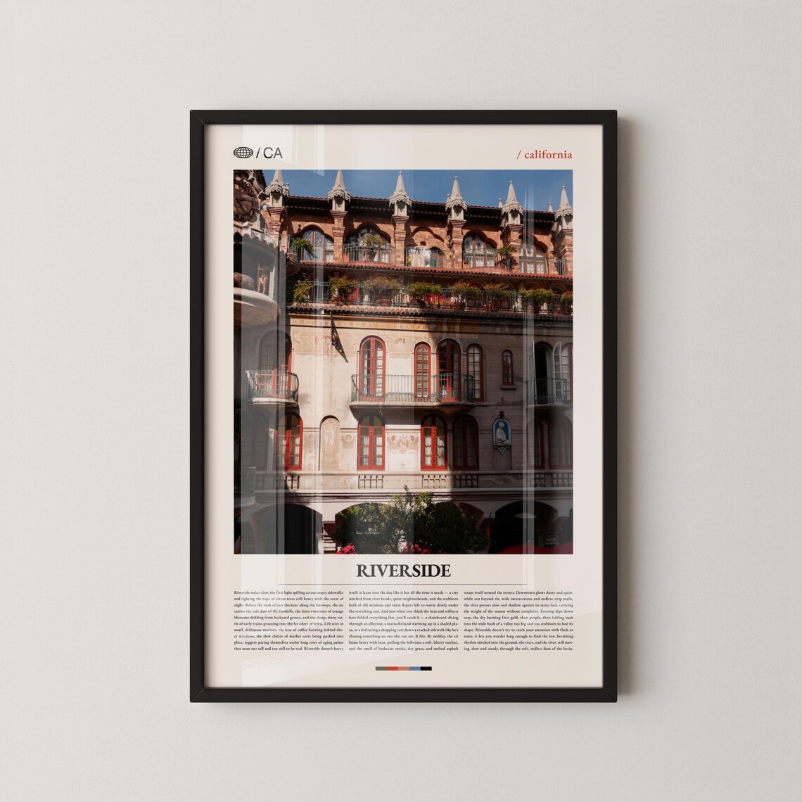 Riverside Mission Inn Hotel and Mount Rubidoux Poster