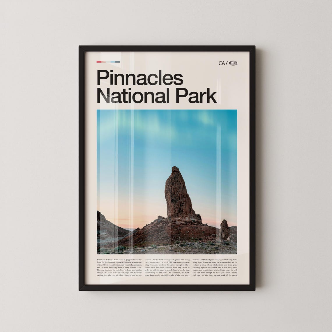 Pinnacles National Park California Volcanic Spire Sunset Photo Poster