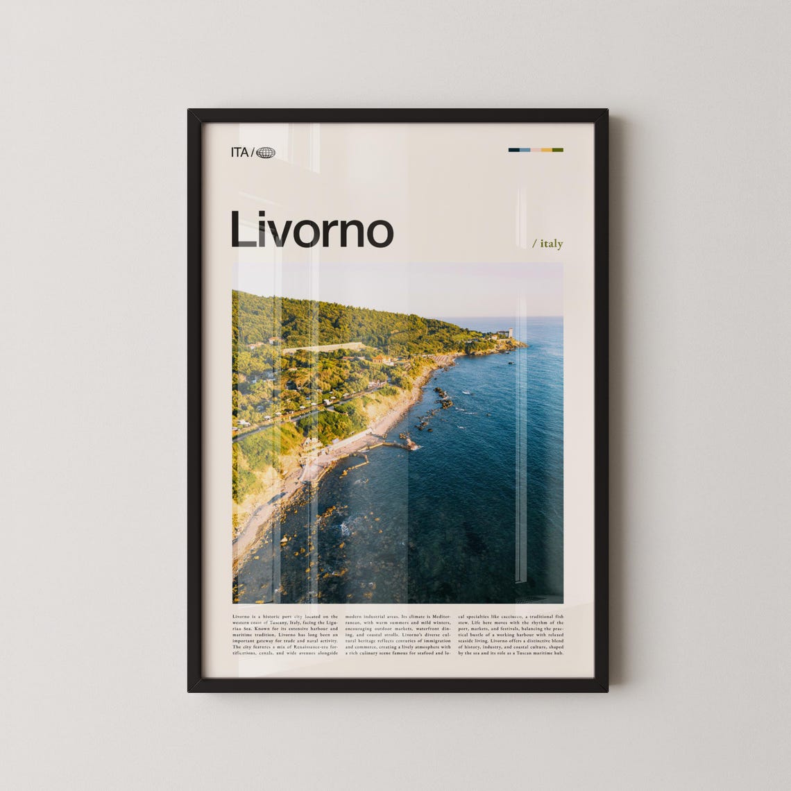 Livorno Print Wall Art Poster Photography Italian Port City Tuscany Coast Decor