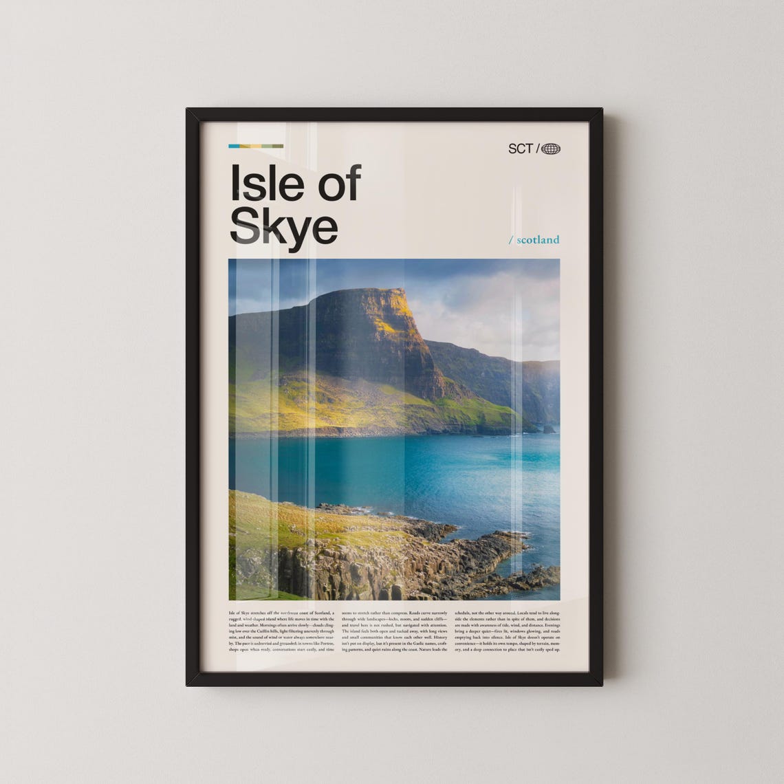 Isle Of Skye Scotland Coastal Sea Cliffs Rocky Bay View Poster