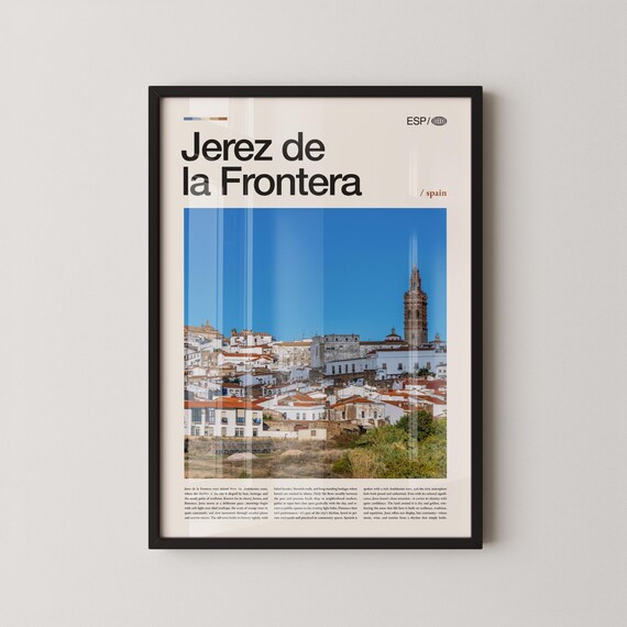 Jerez De La Frontera Whitewashed Town And Tower Classic Travel Poster