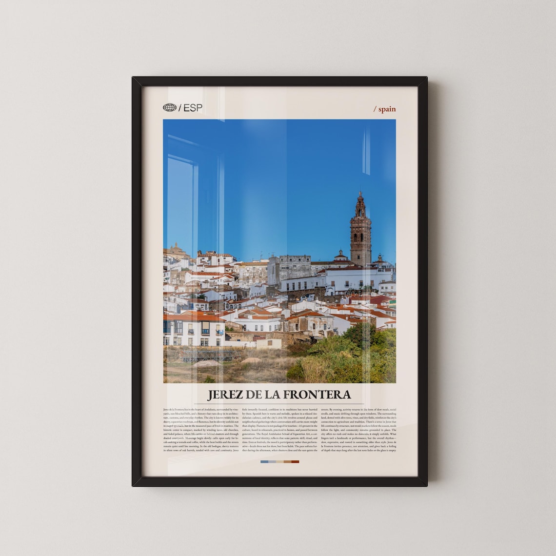 Jerez De La Frontera Spain Andalusian Historic Old Town Travel Poster