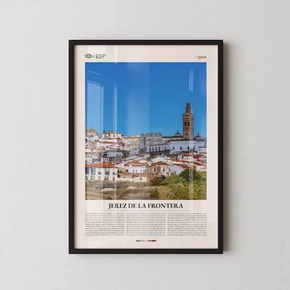 Jerez De La Frontera Spain Andalusian Historic Old Town Travel Poster