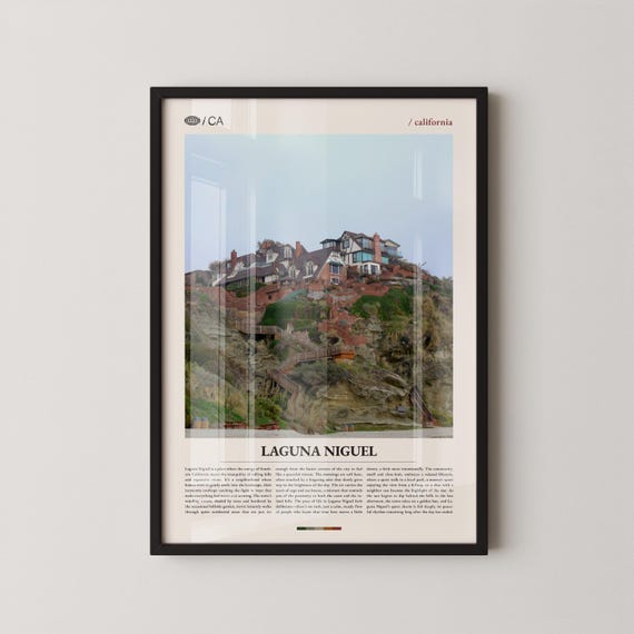 Laguna Niguel Print Wall Art Poster Photo Regional Park Salt Creek