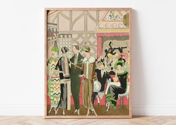 Fashion Art Print Plate From Gout Beaute Wall Home Decor Graphic Design Poster Antique Style Deco