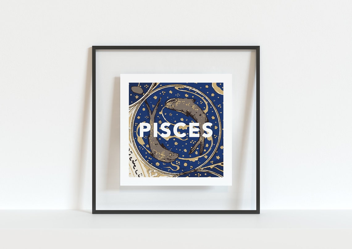 Pisces Zodiac Art Print