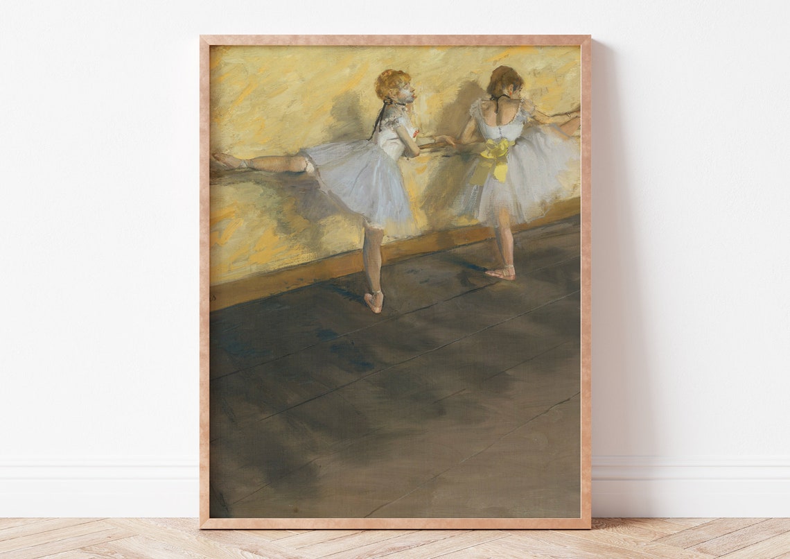 Edgar Degas Dancers Practicing At The Barre Ballet Art Poster