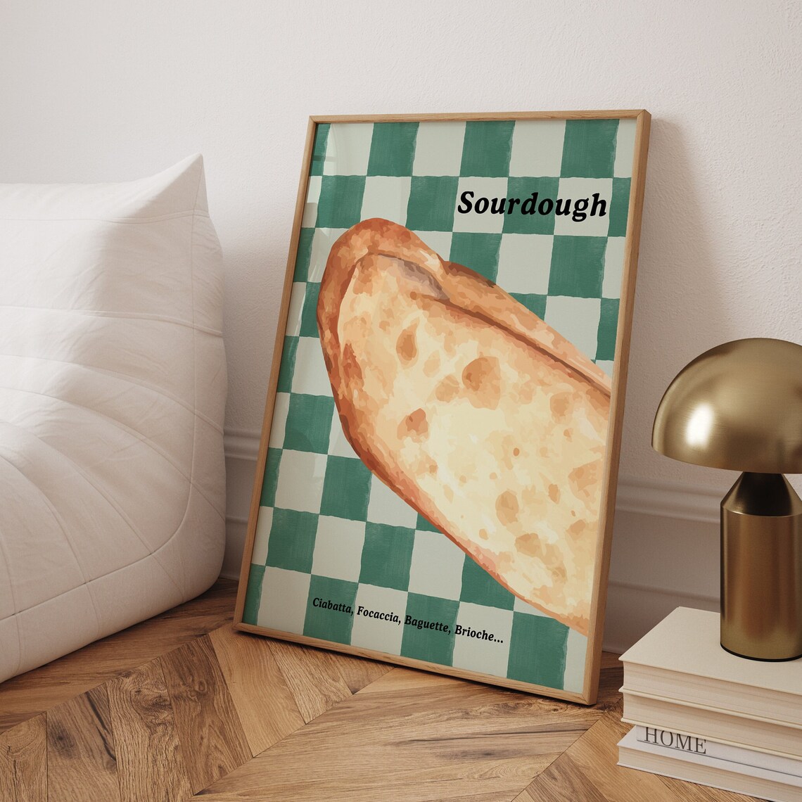 Sourdough Bread, Vintage Kitchen Decor Art Print