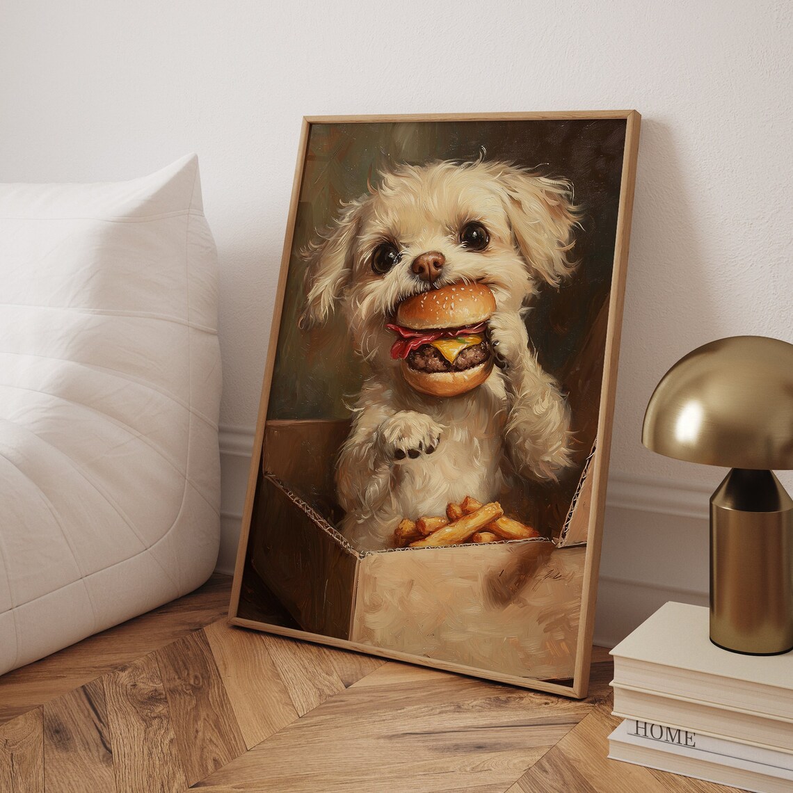 Cute Dog Traditional Travel Poster