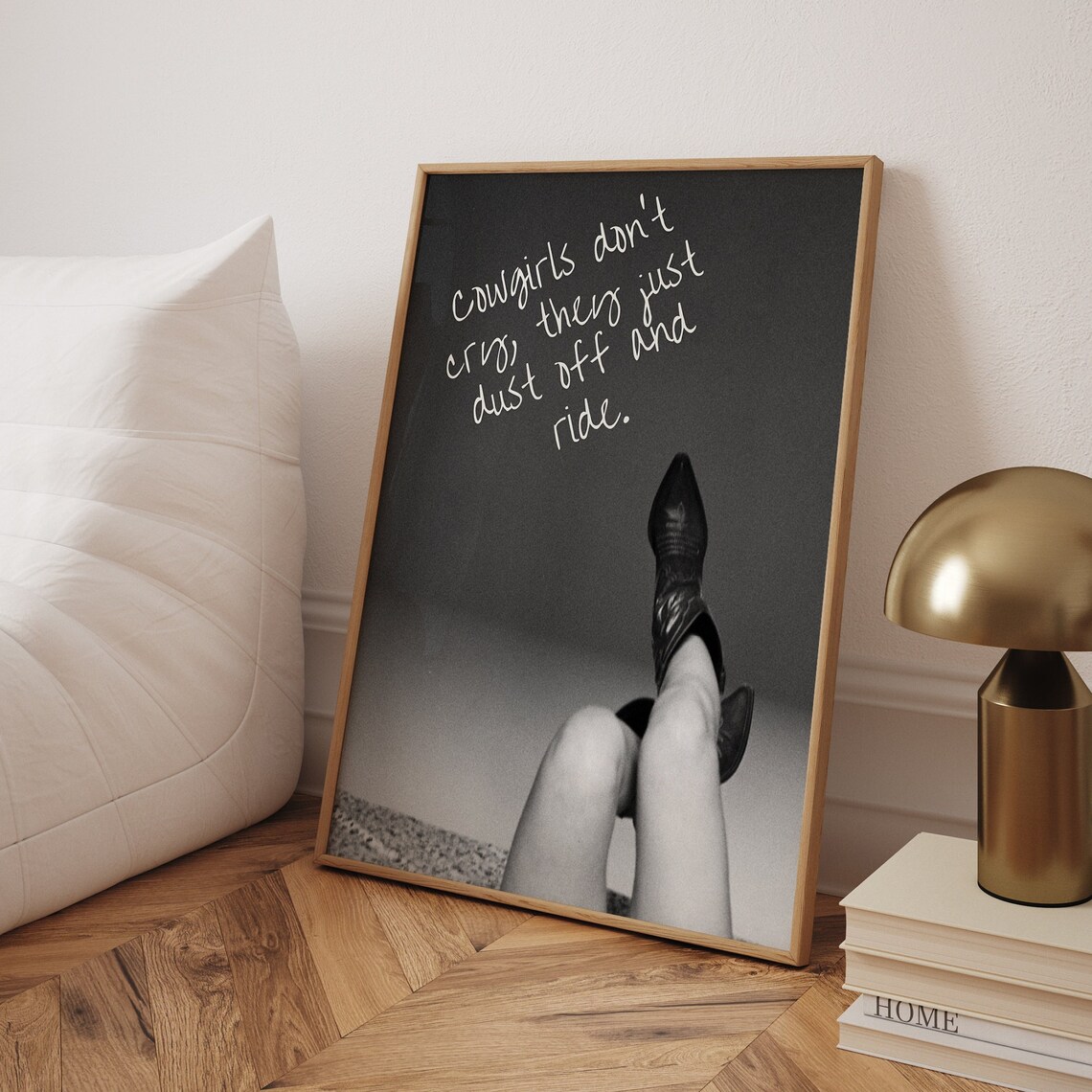 Cowgirl Boots, Retro Western Poster Print