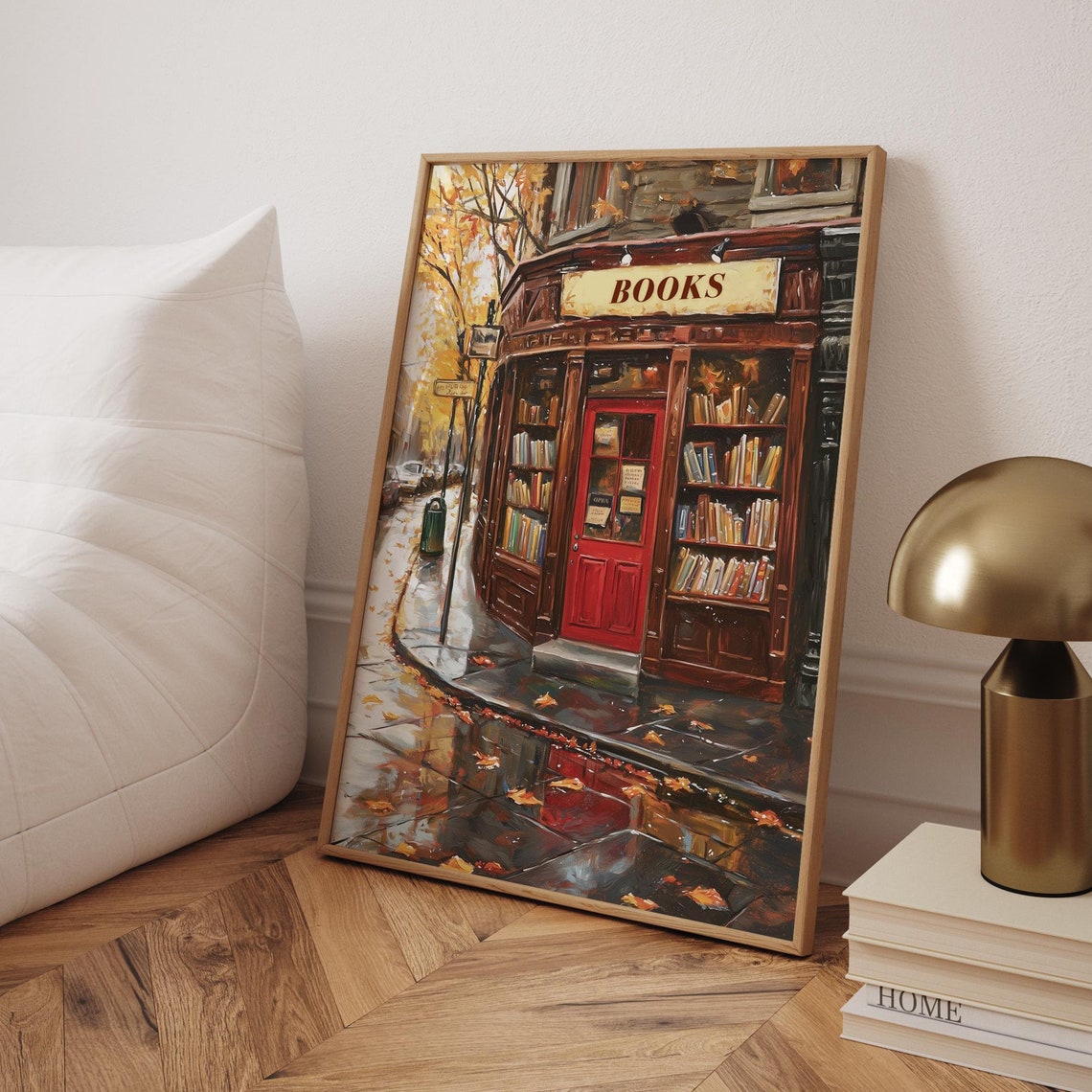 Book Store Minimalist Travel Poster