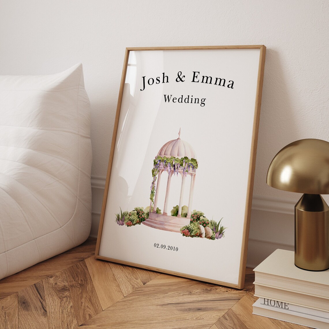 Custom Wedding Poster, Personalized Gift for Couples
