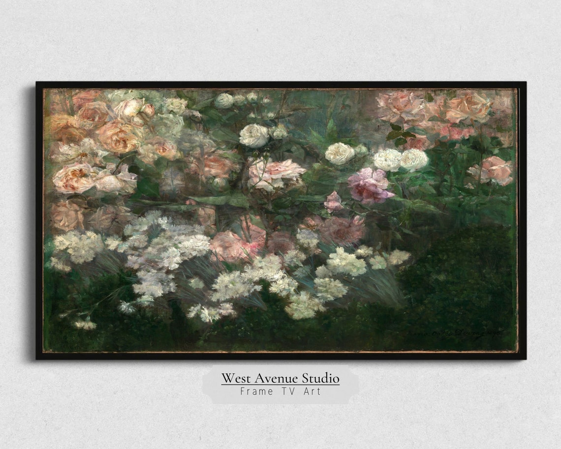 Frame Tv Art Spring Paint Spring Vintage Floral Painting Botanical Oil Painting Antique French Farmhouse Art Instant Download156 - Image 5