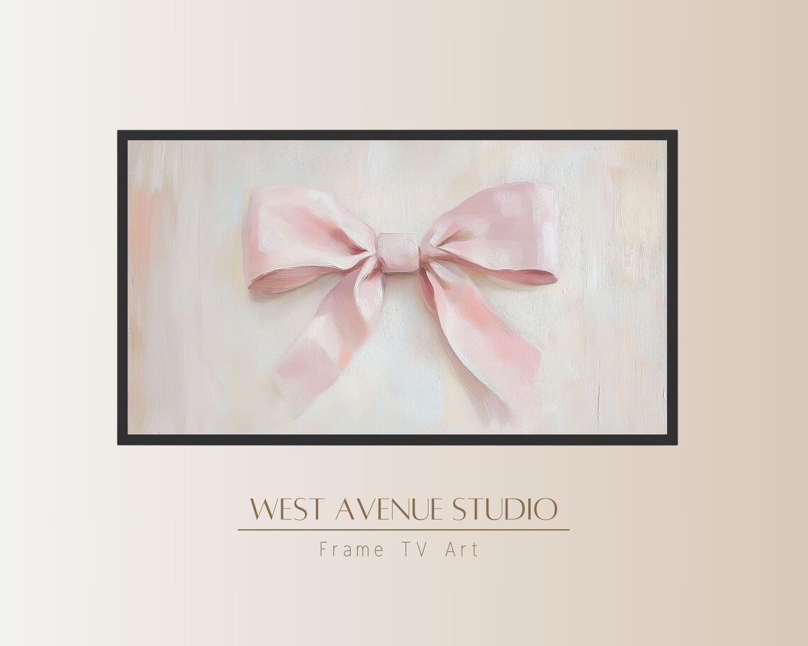 Pink Bow Valentines Day Art Print, Coquette Decor - Image 2