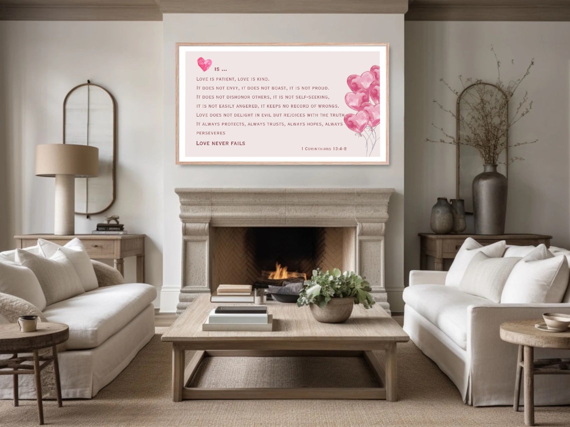 Love Is Patient Love Is Kind 1 Corinthians 13 Scripture Poster - Image 5