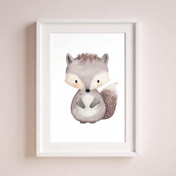 Fox Nursery Wall Art Baby Room Decor