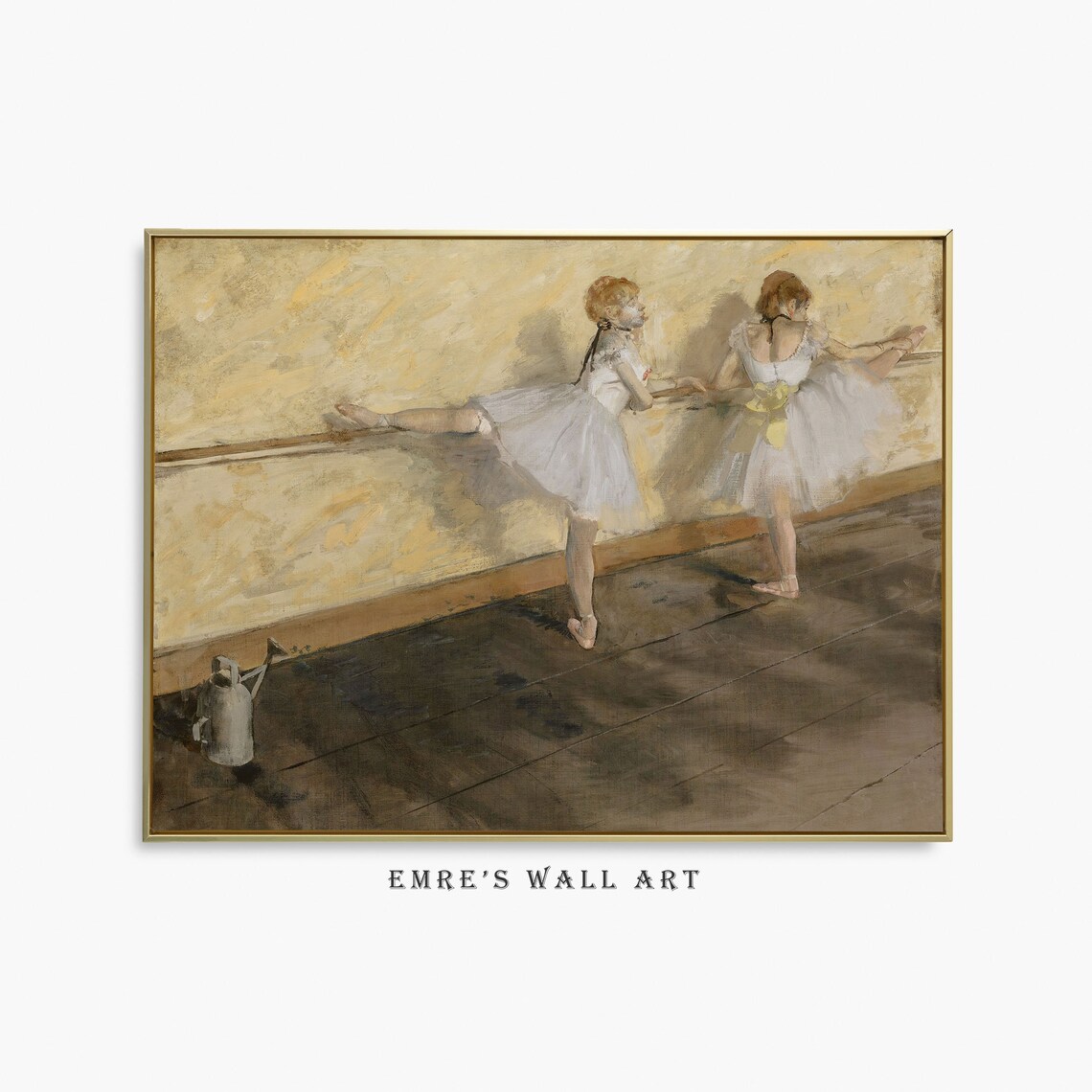 Edgar Degas Dancers Practising At The Barre Ballet Ballerinas Art Poster