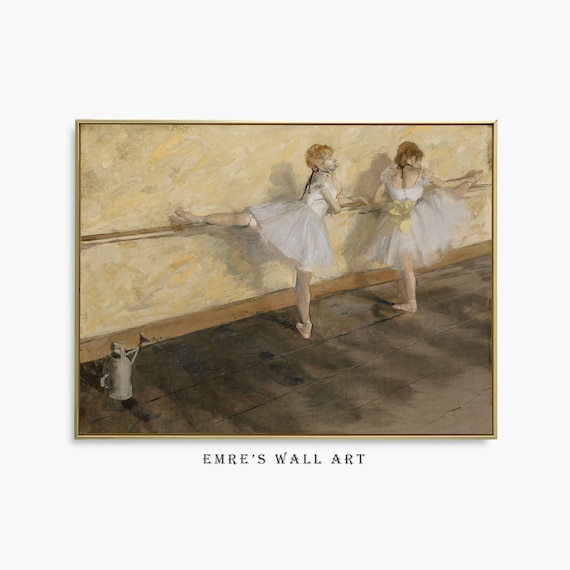 Edgar Degas Dancers Practising At The Barre Ballet Ballerinas Art Poster