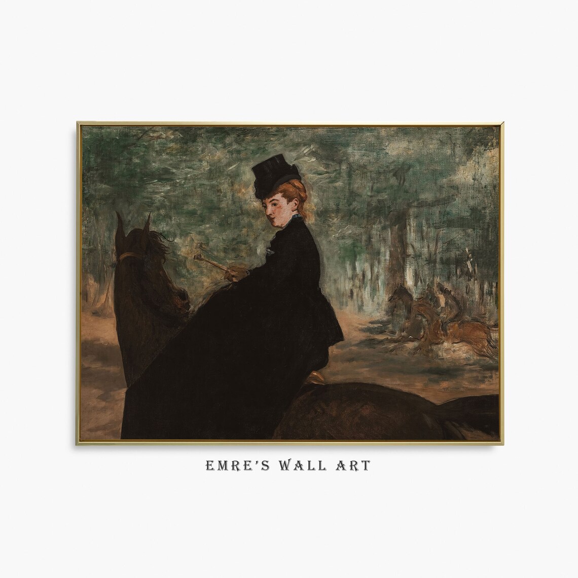 Edouard Manet Horsewoman With Riding Crop Vintage Rider Poster