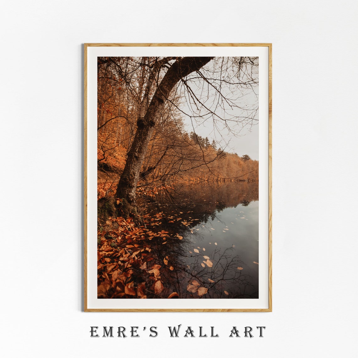 Autumn Tree by Still River Vintage Fall Landscape Photo Style Poster - Image 4