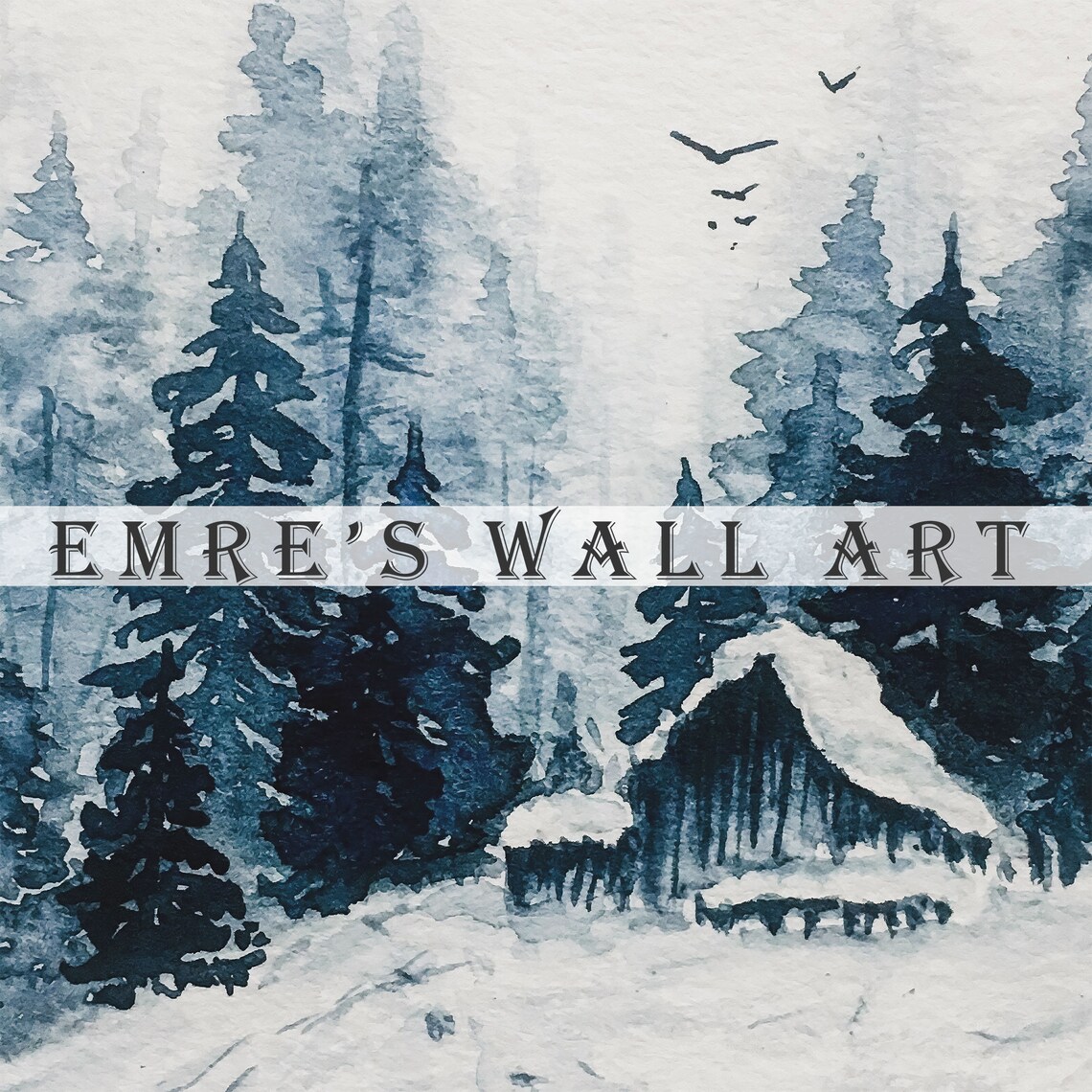 Vintage Winter Farmhouse Decor Art Print - Image 2