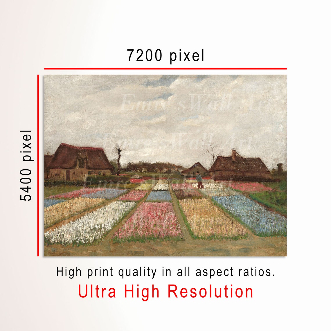Vincent van Gogh Flower Beds Holland Colorful Bulb Fields Poster - Image 3