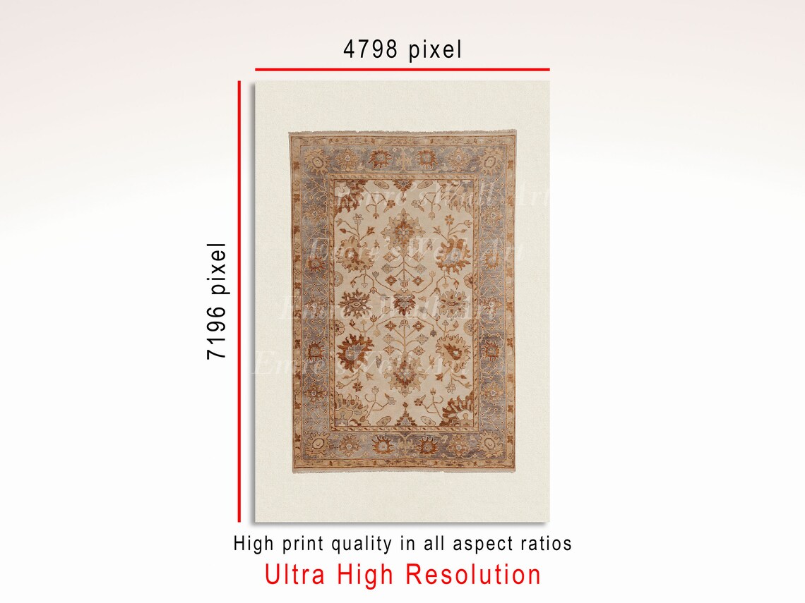 Neutral Tapestry Vintage Textile Art Print - Image 3