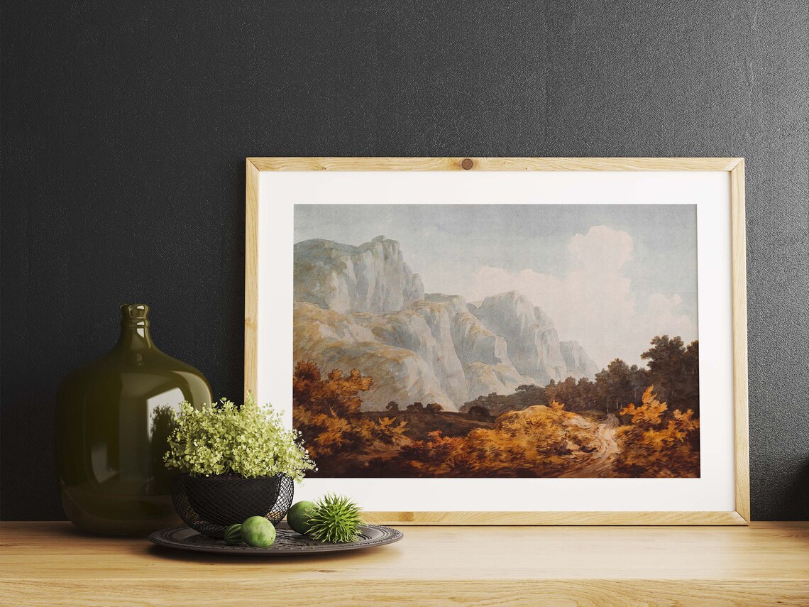 Autumn Landscape Vintage Fall Art Print, Rustic - Image 2