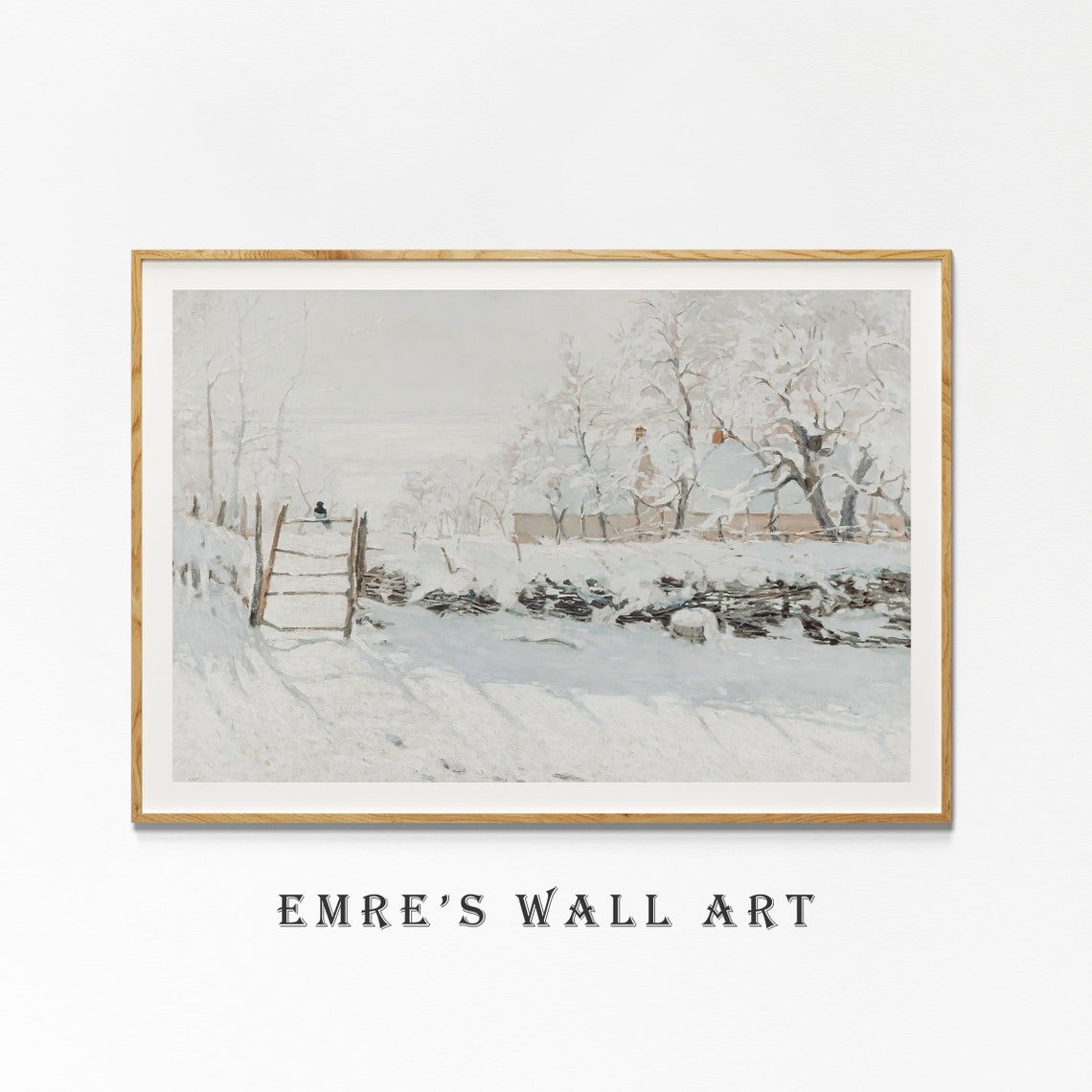 Claude Monet The Magpie Snow Impressionist Masterpiece Poster - Image 4