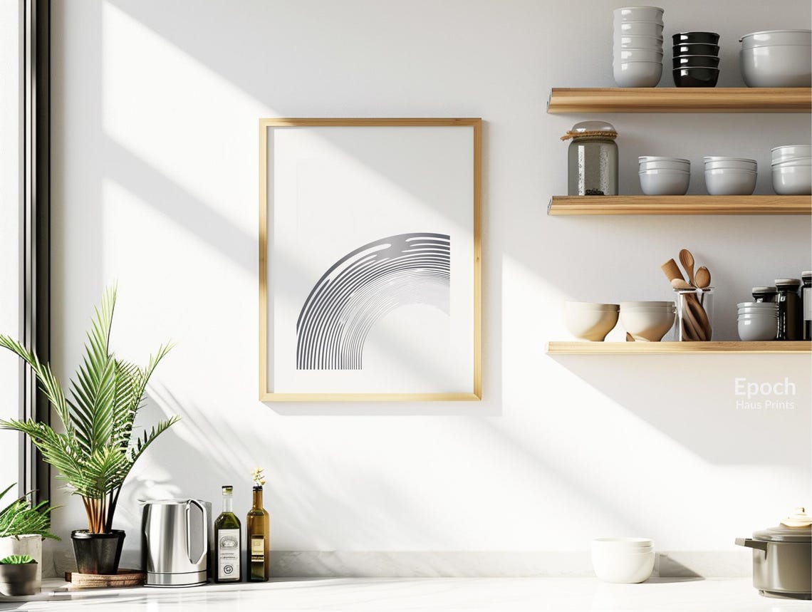 Geometric Line Drawing Minimalistic Print Minimalist Art For Homes Mid Century Minimalism Neutral Home Instant Print - Image 3