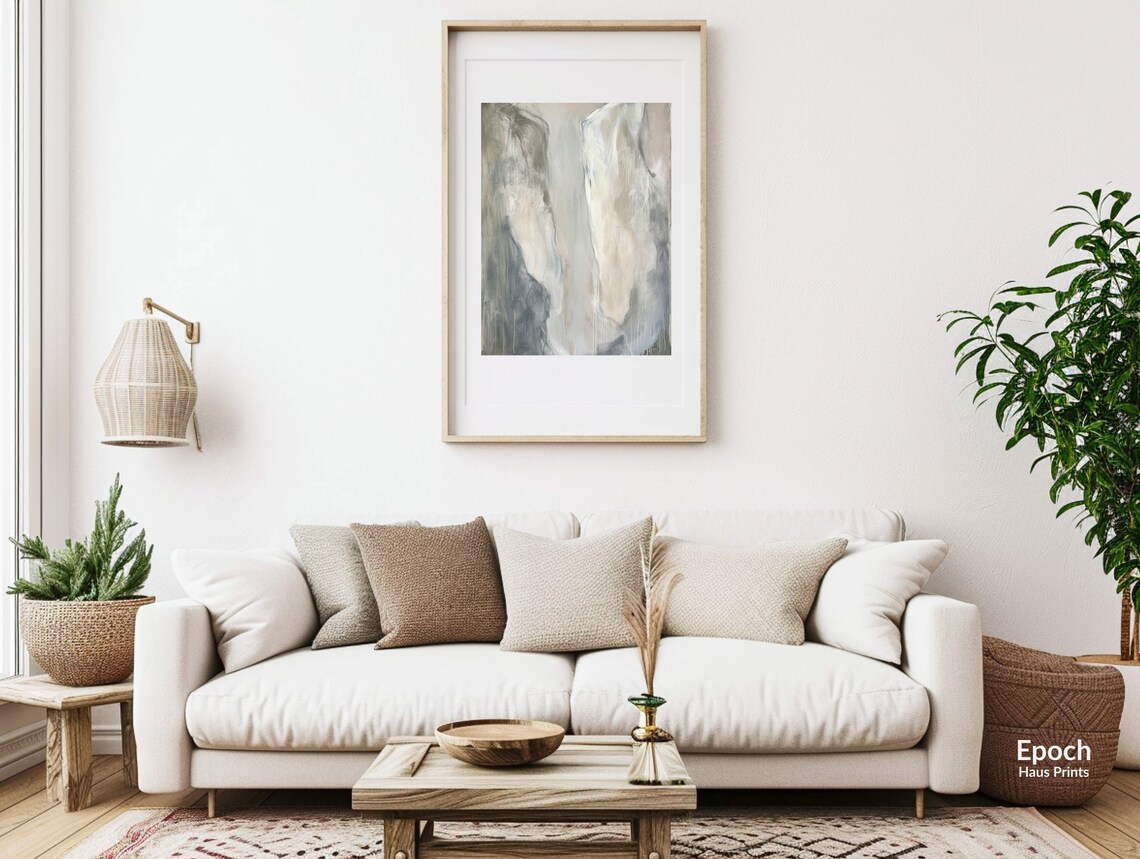 Abstract Painting, Modern Textured Wall Art Print - Image 2