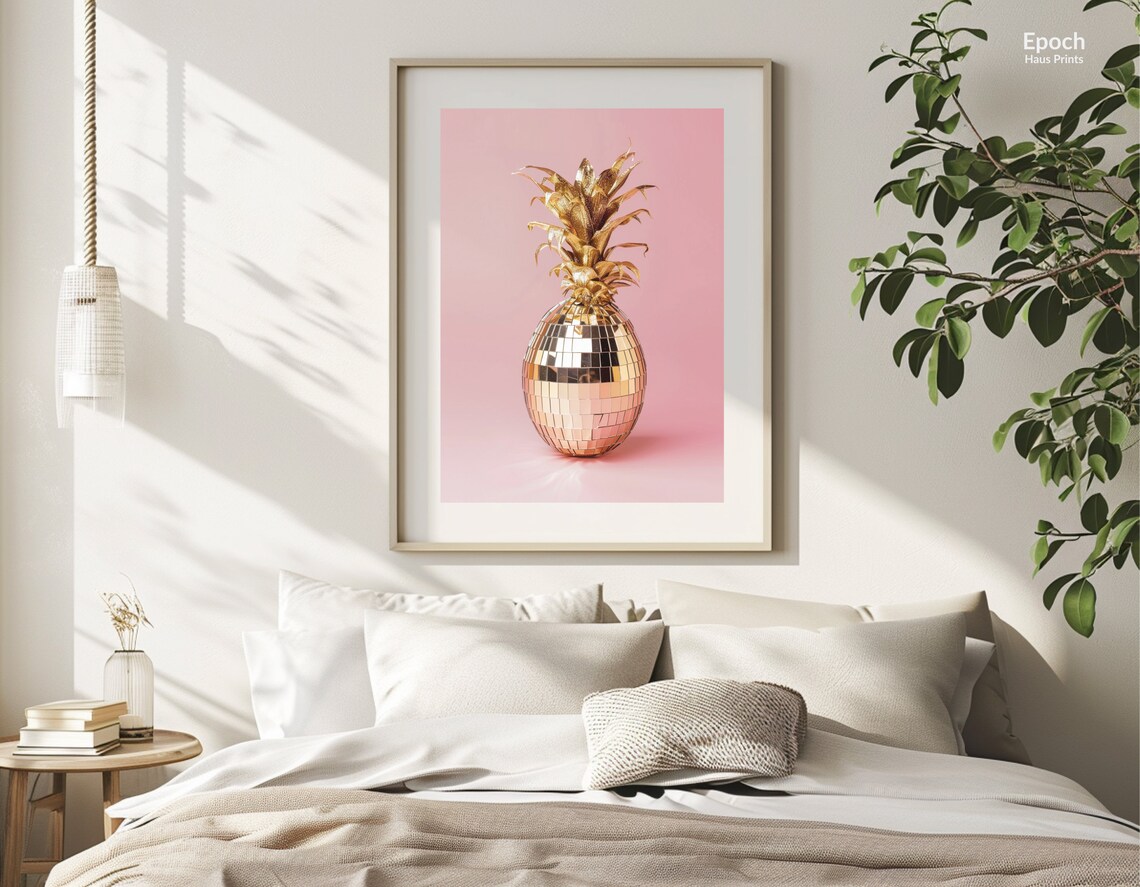 Pineapple Shaped Disco Ball, Funky Dance Floor Art - Image 2
