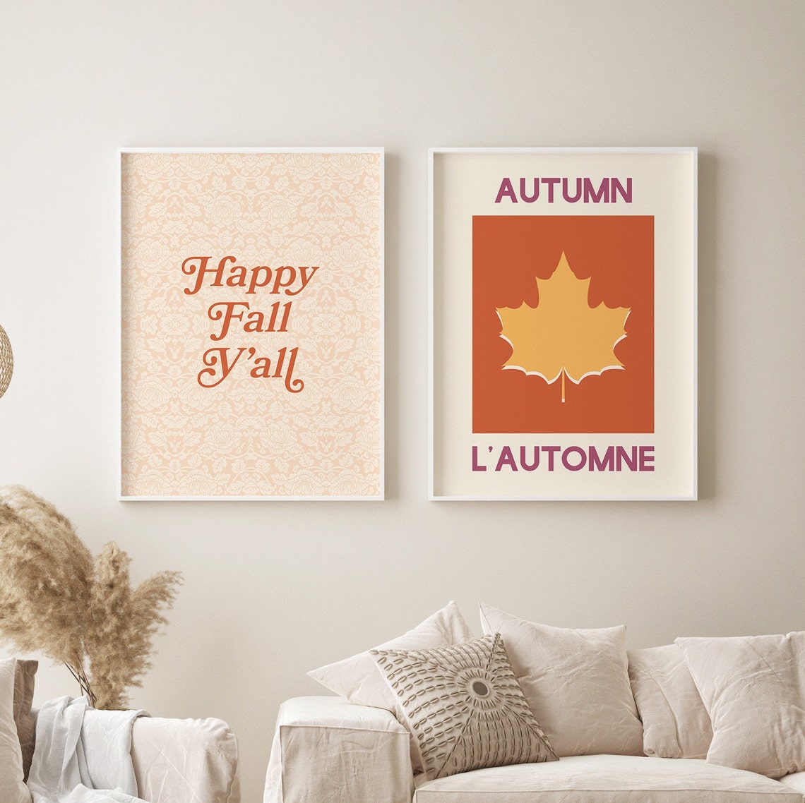 Fall 8 Autumn Gallery Bundle Happy Fall Yall Seasonal Decor Poster - Image 3